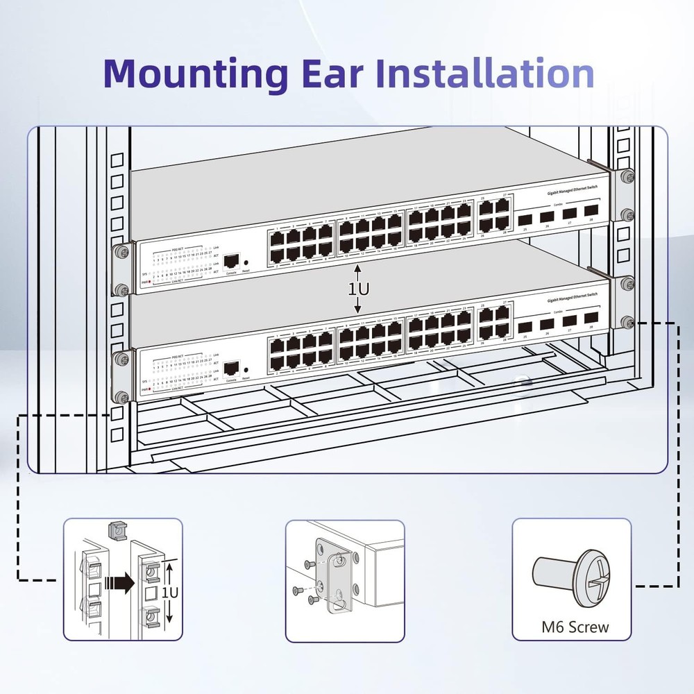 Easy Installation Rack Ears for Cisco Switches