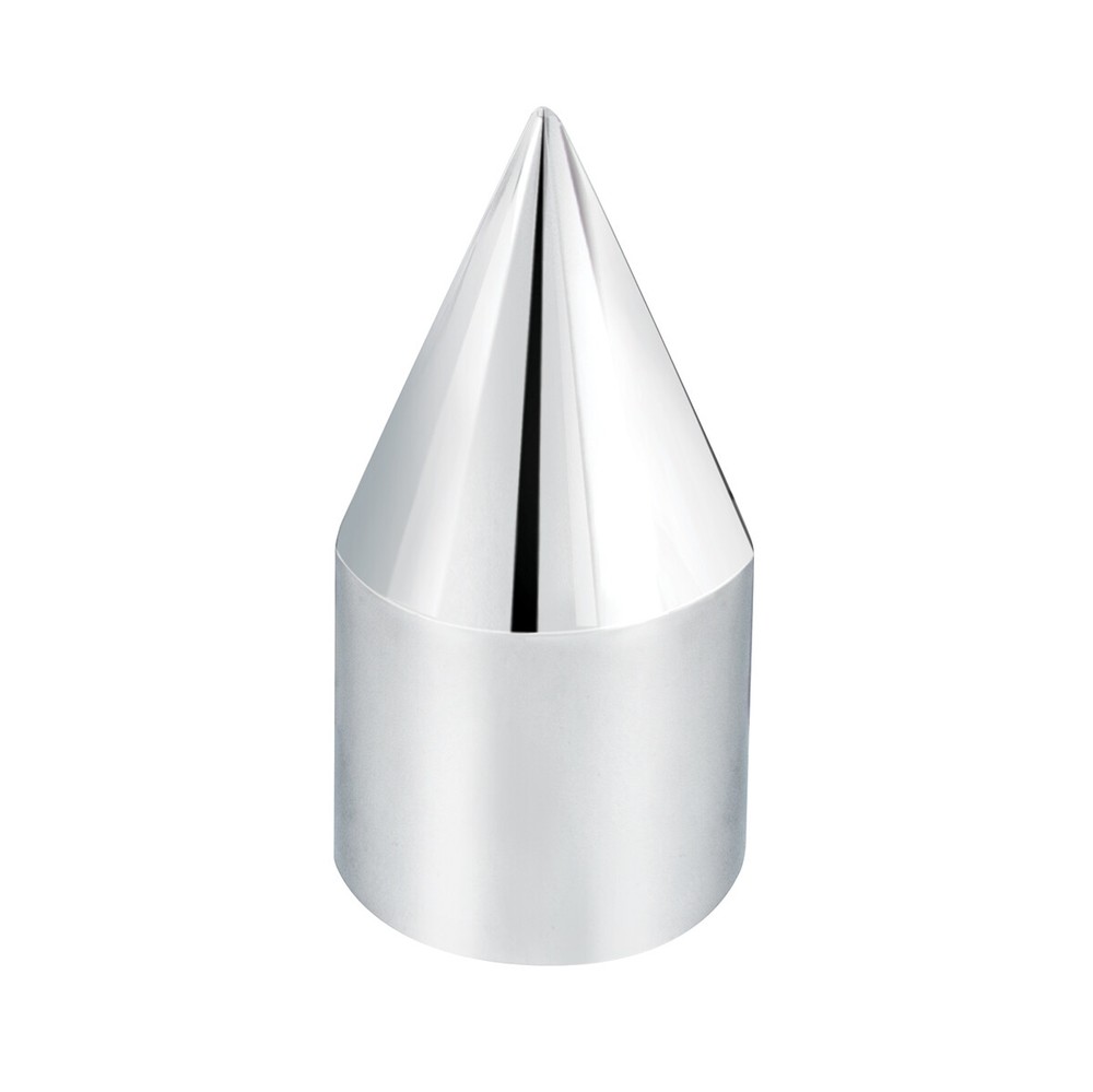 33mm X 3 1/8" H Chrome Plastic Spike Nut Covers - Push-On - 60 Pack