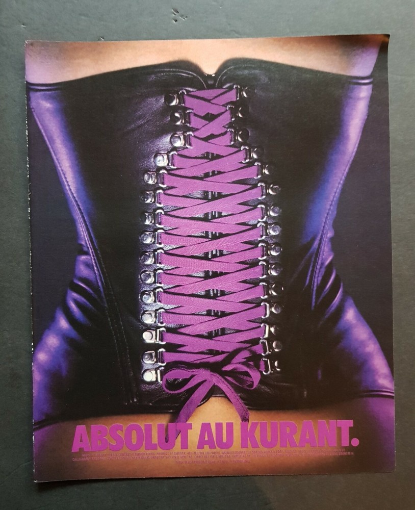 Absolut Vodka Vintage Print Ad 1997