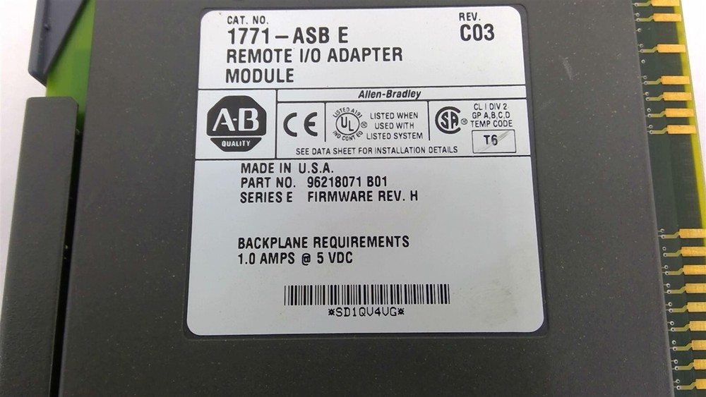 Allen Bradley 1717-ASB E Remote I/O Adapter Module