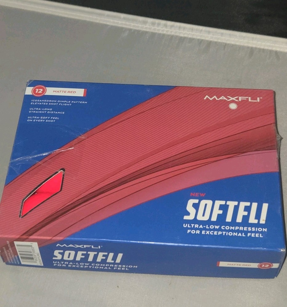 Maxfli Softfli Matte Golf Balls Red  Dozen