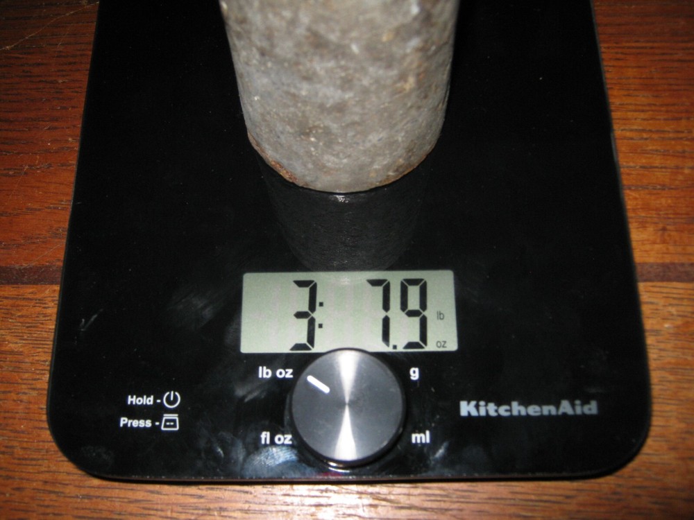 Woodworks Clock Weights: ~ 3lbs 7oz each