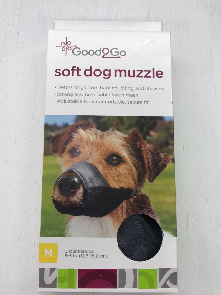 Good2Go Soft Dog Muzzle Soft Nylon Mesh Breathable
