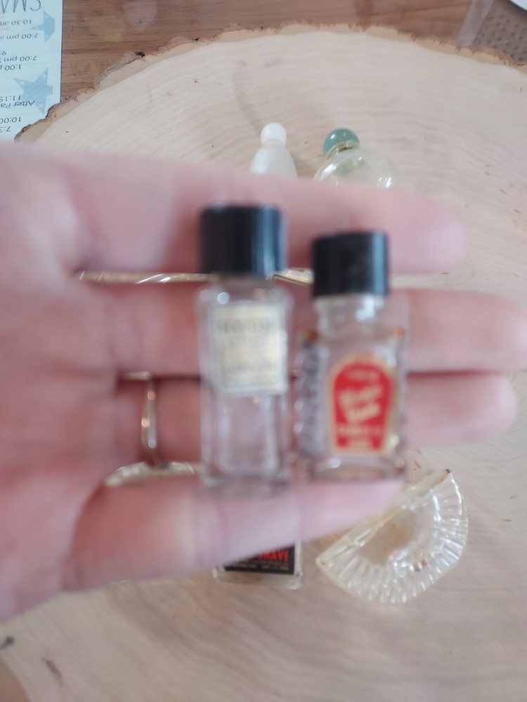 Vintage Mini Glass Perfume Bottles