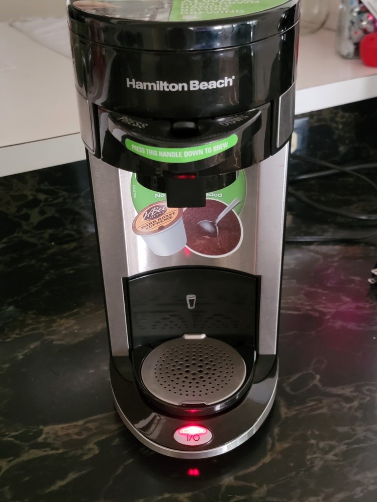 Hamilton Beach Single Serve Coffee Maker K-Cup & Ground Coffee Tested Works