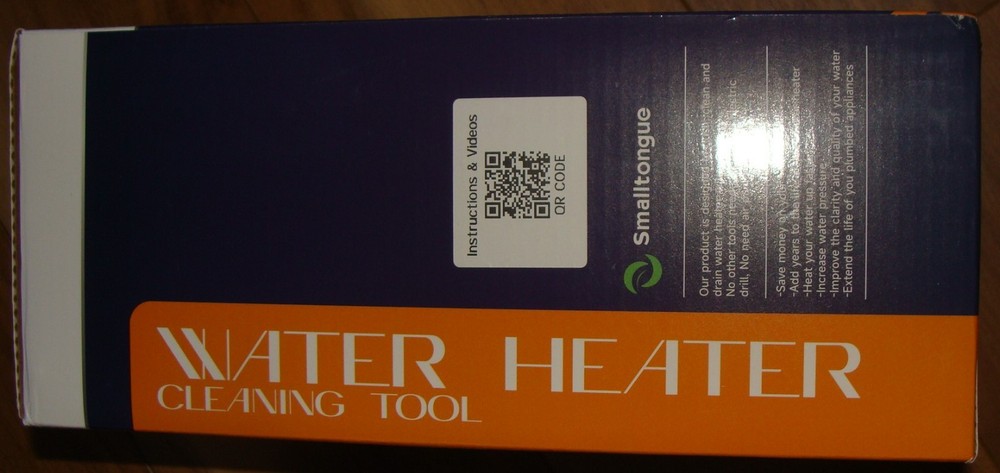 NIB Smalltongue Water Heater Cleaning Tool, Completely Dissolves Scale Sediment