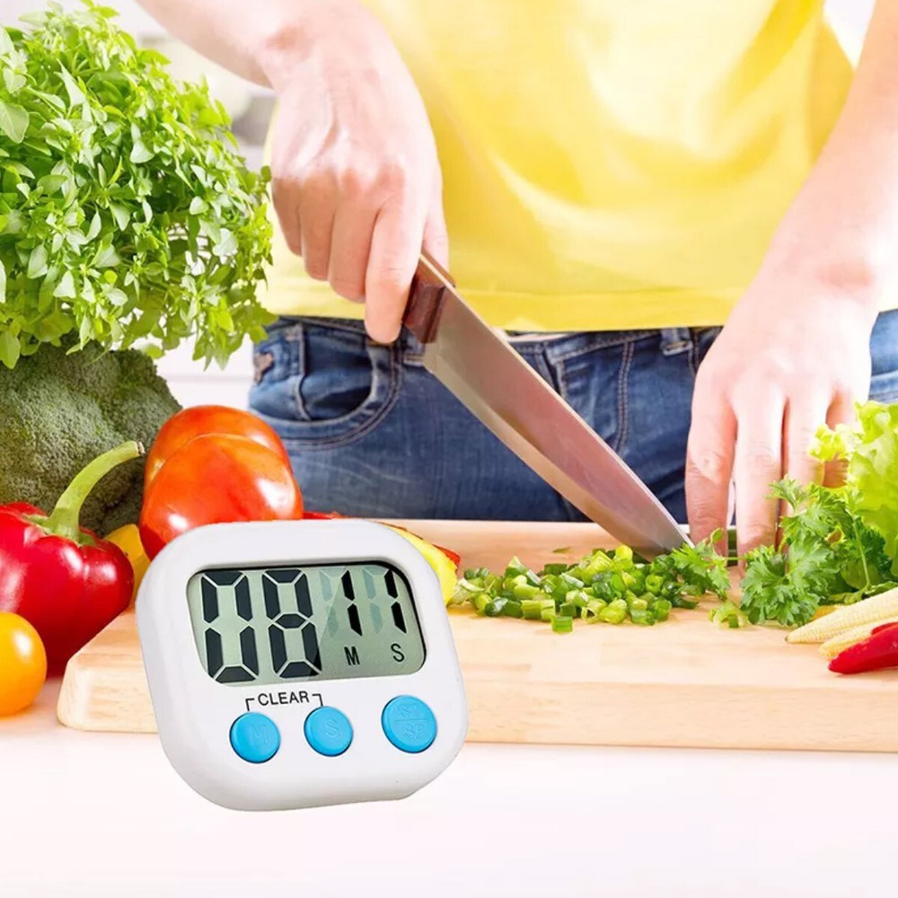 2 xLCD Digital Kitchen Cooking Timer Countdown Loud Alarm Magnetic