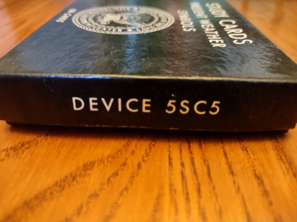 STUDY CARDS PRESENT WEATHER SYMBOLS ORIGINAL UNOPENED DECKS US NAVY TRAINING 