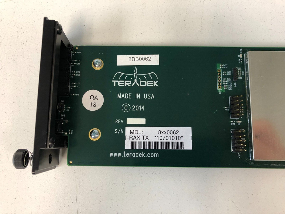 T-Rax 8BB0062 Encoder Card H.264 / Dual HD / SDI-SDI