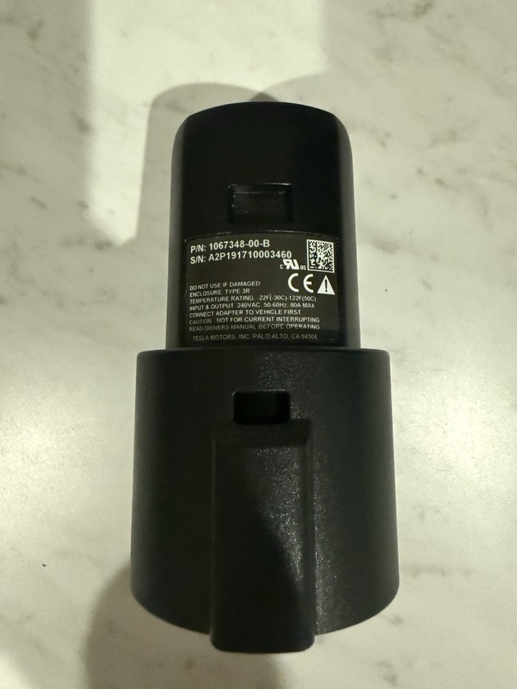 NEW Tesla SAE J1772 Charging Adapter