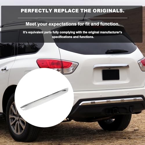 Rear Tailgate Chrome Handle Trim Garnish Finisher Molding Compatible for 2013