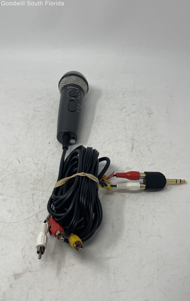 Emerson Echo Plug 'N' Sing Wired Karaoke Handheld Dynamic Microphone Not Tested