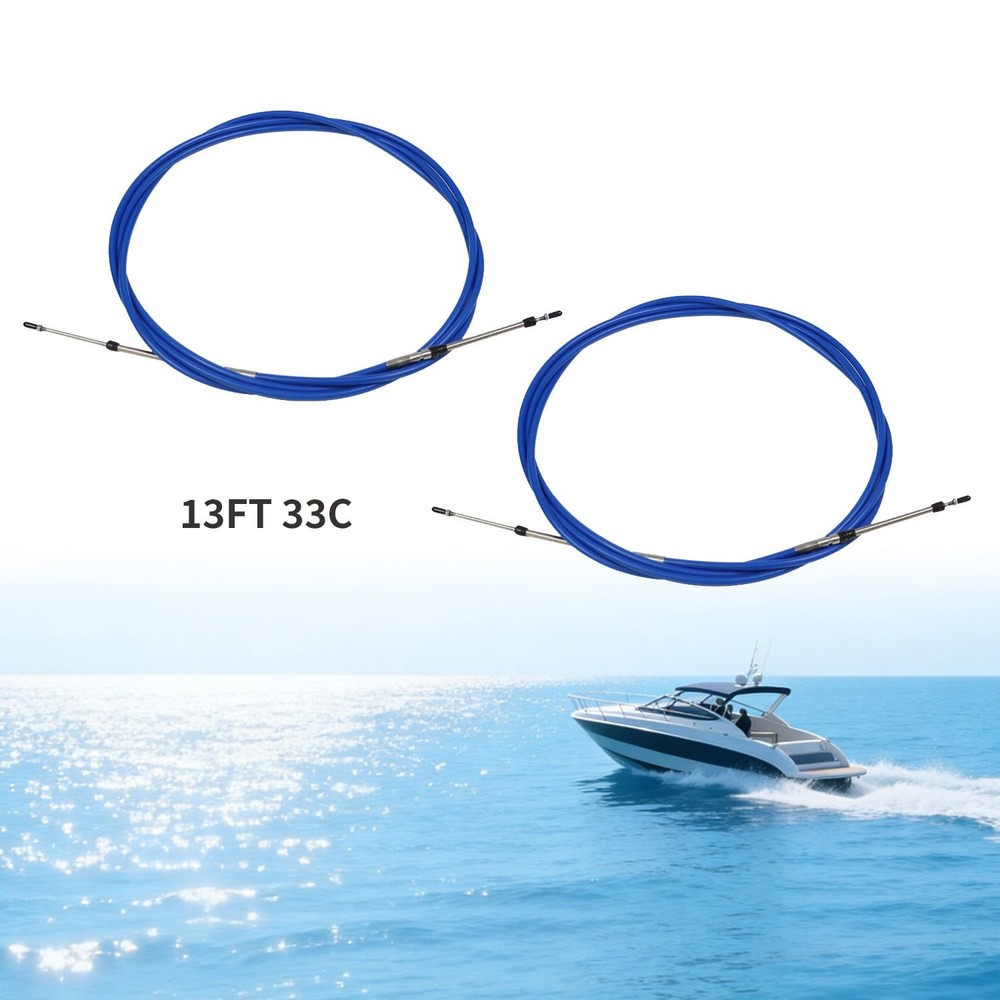 NEW For YAMAHA Engine 2* 13FT Throttle Control Cable Shift Control Lever 33C