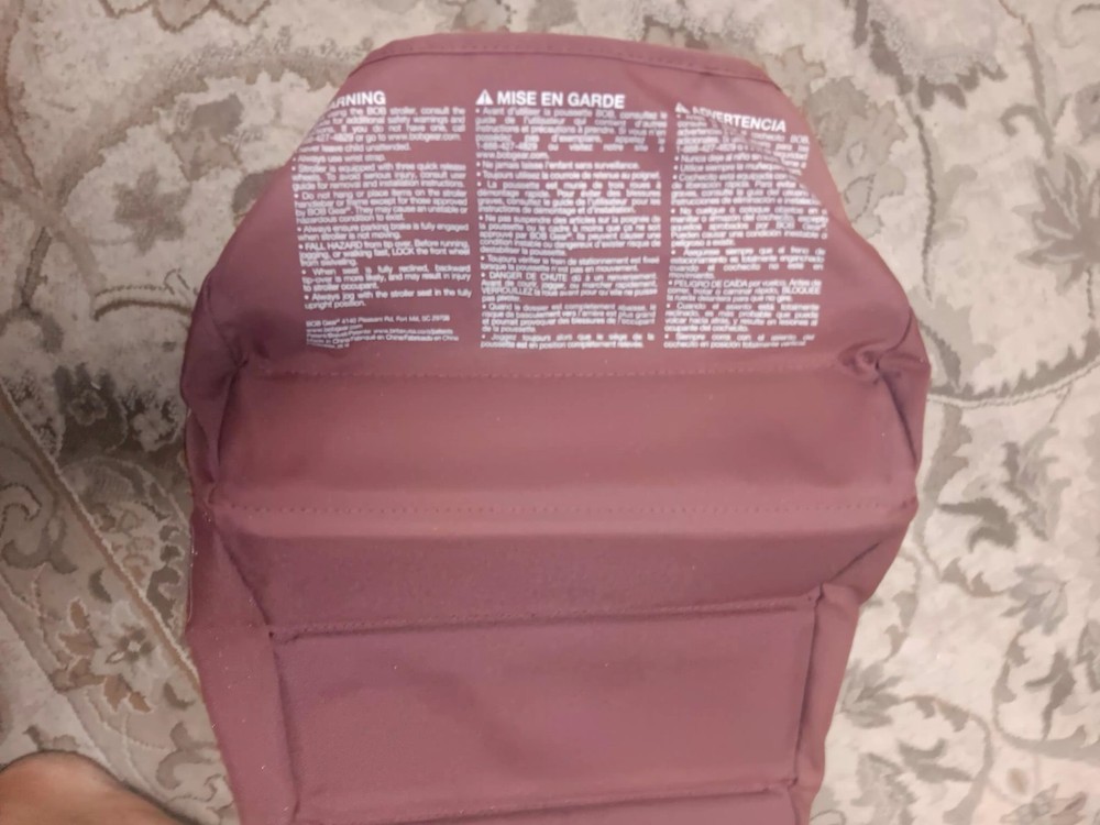 Burgundy Bob Revolution Flex Stroller 2018 Basket Fabric REPLACEMENT