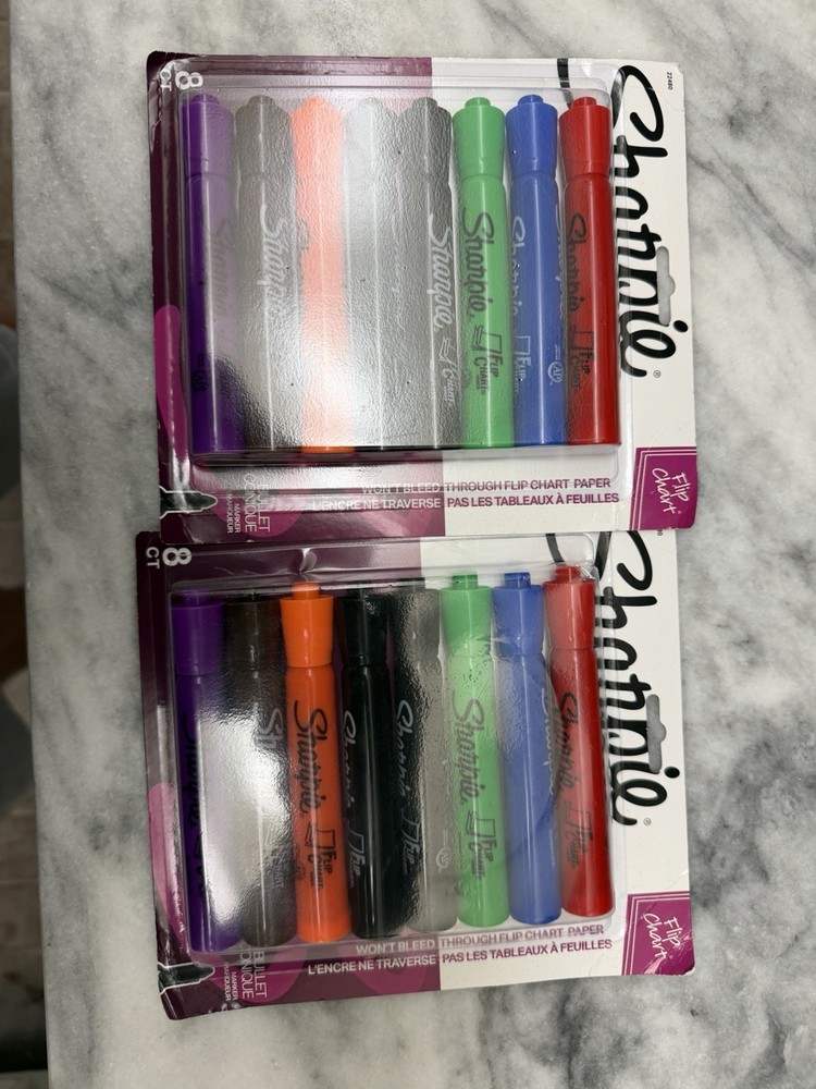 Sharpie Flip Chart Markers, Assorted, 8-Pack X2