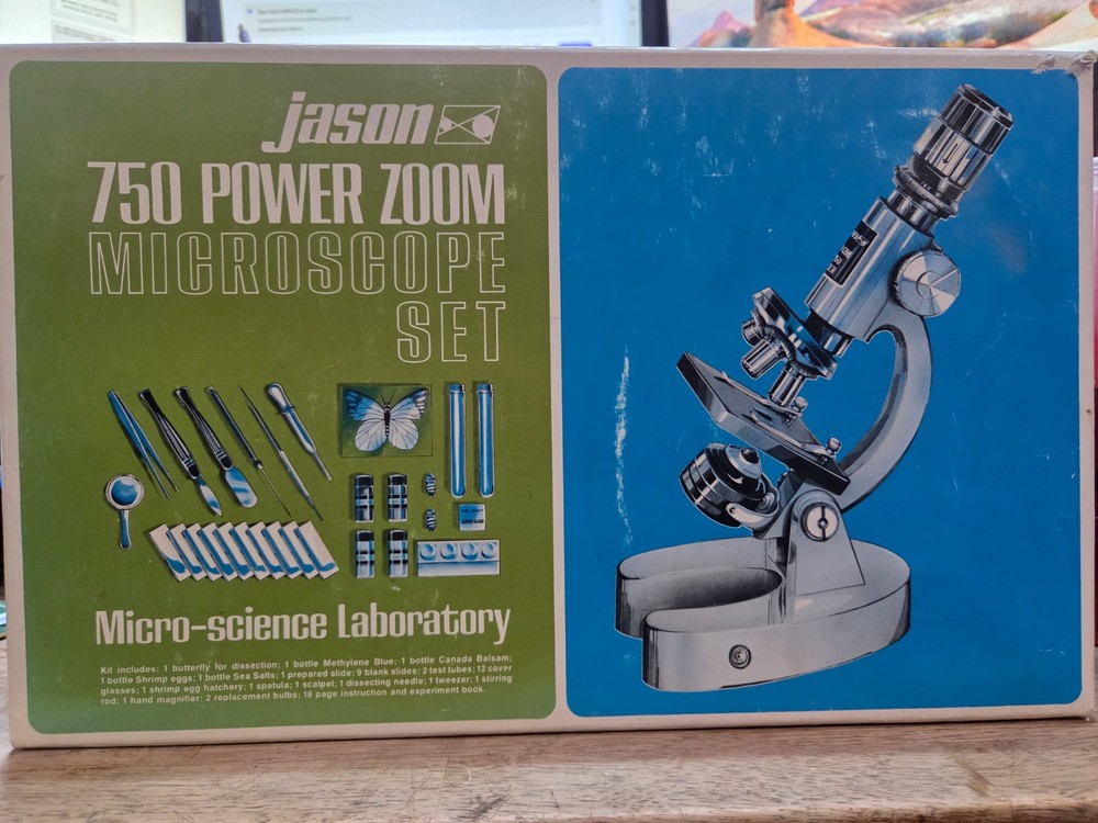Jason/Empire 750 Power Microscope Set Model 714, Lighted,