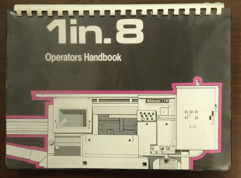 Wickman 1"-8 Spindle Bar Automatic Operators Handbook