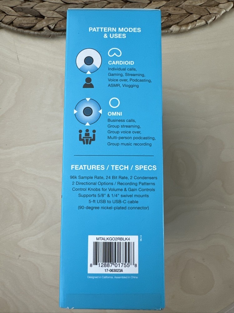 JLab Go Talk USB Desktop Microphone - Brand New