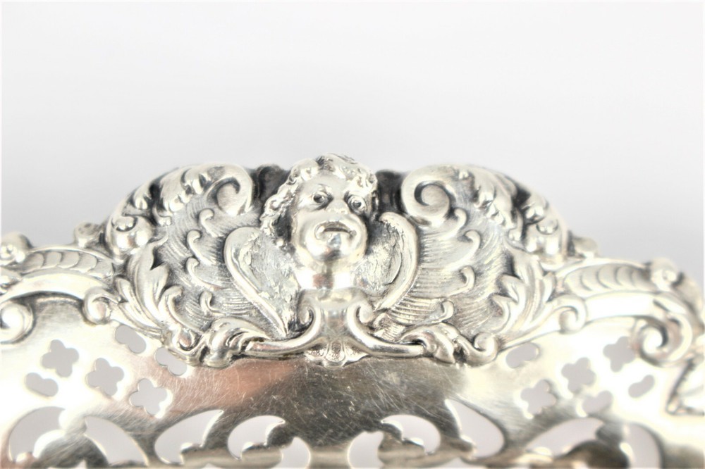 Antique Sterling Silver Cupid Dish