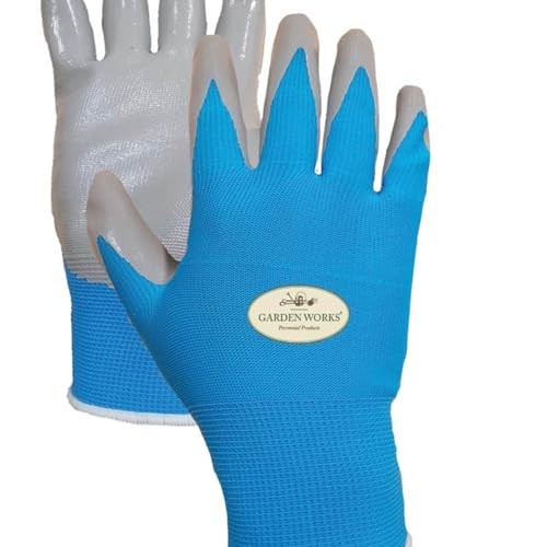 Weeders Gardening Gloves, Medium, Blue