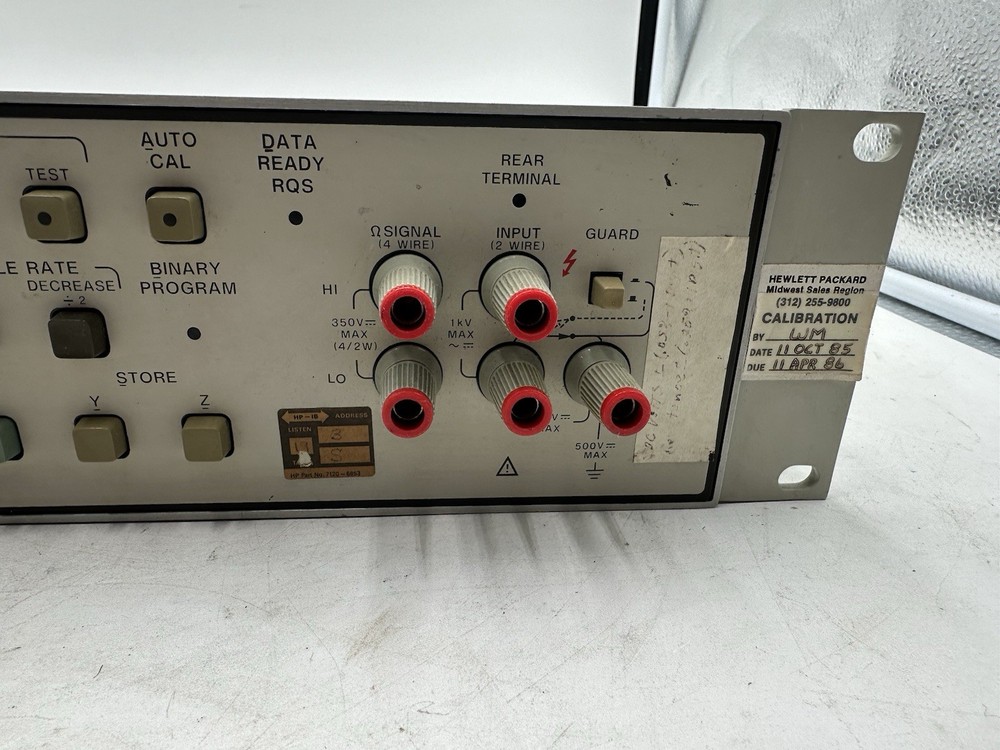 HP 3455A DIGITAL VOLTMETER- Untested, Powers On- Display Works