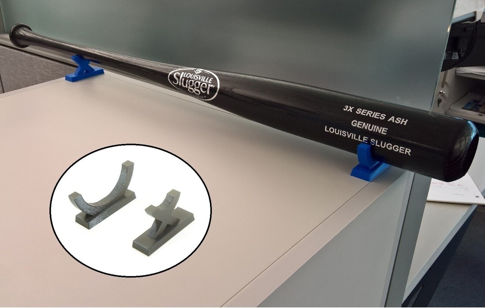 Flat Desk / Table Display Holder for Full Size Baseball Bat