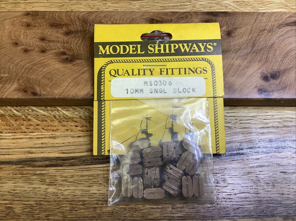 MODEL SHIPWAYS MS0306 10mm Single Block- 1 Pack - NOS