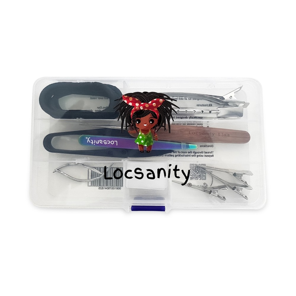 Locsanity Hair Locking Curved Interlocking Tool Maintenance Set