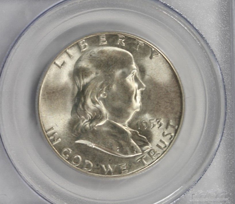 1953-S Franklin Half Dollar : PCGS MS66
