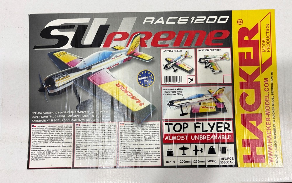 Hacker Models 48" EPP SUpreme w/ removeable wings RC Airplane NIB