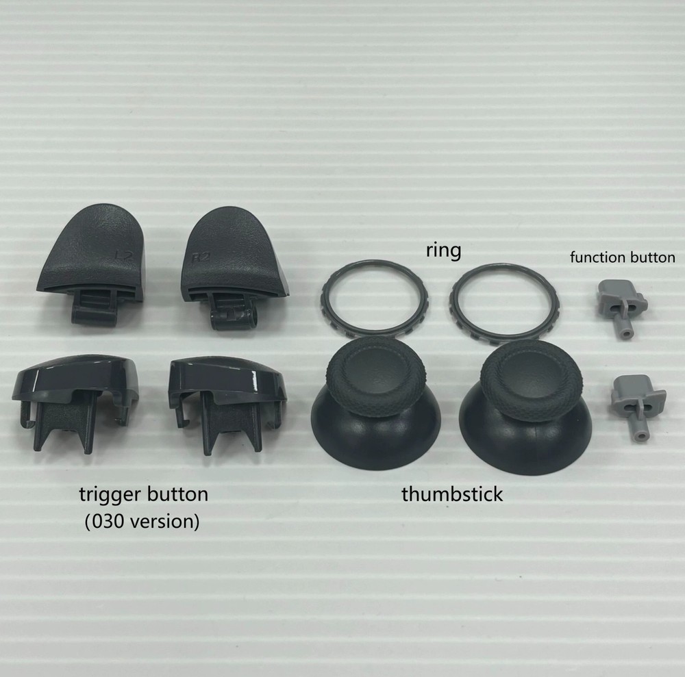30TH Anniversary Gray Ring Thumbstick Cap Trigger Button Function Button for PS5
