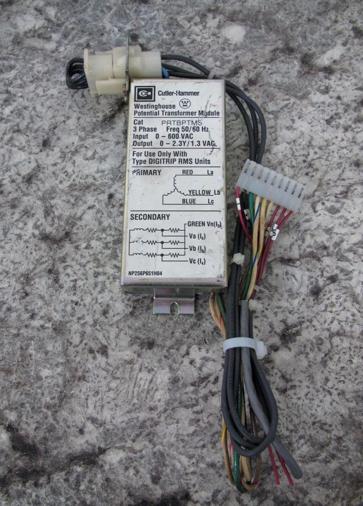 Cutler-Hammer / Westinghouse PRTBPTMS DIGITRIP RMS Potential Transformer Module