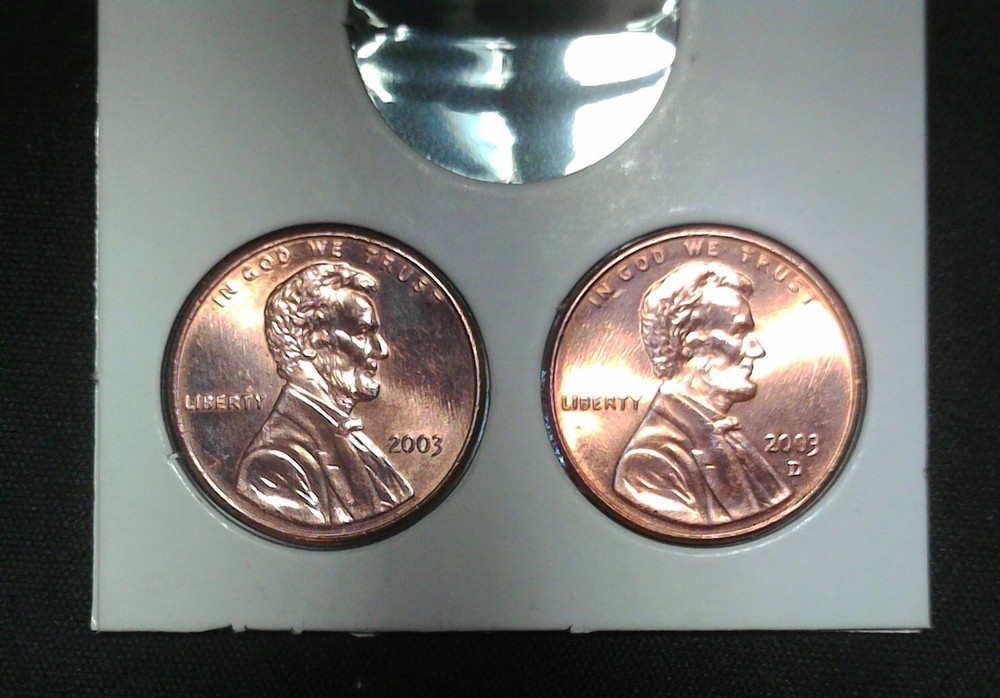 2003 P & D Lincoln Cent, Free Shipping to US