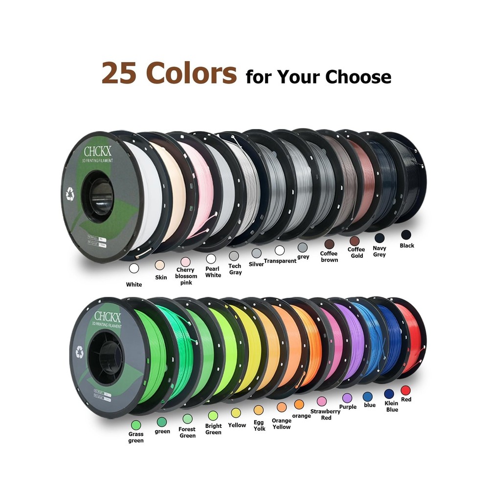 PETG 3D Printer Filament Bundle, 16Rolls,Dimensional Accuracy +/- 0.03 mm, 1k...