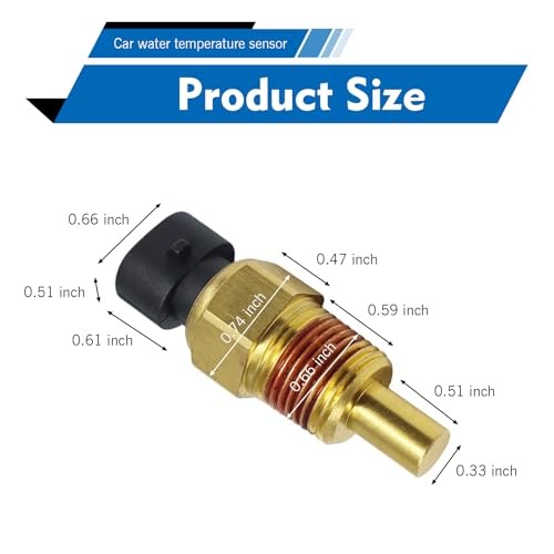 Engine Coolant Temperature Sensor, Heat-Resistant Sensitive Water Temperature