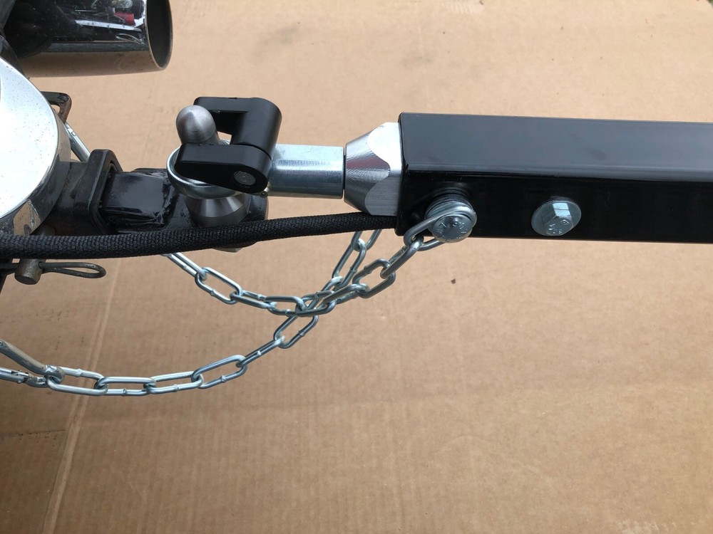 Motorcycle trailer swivel hitch heim coupler