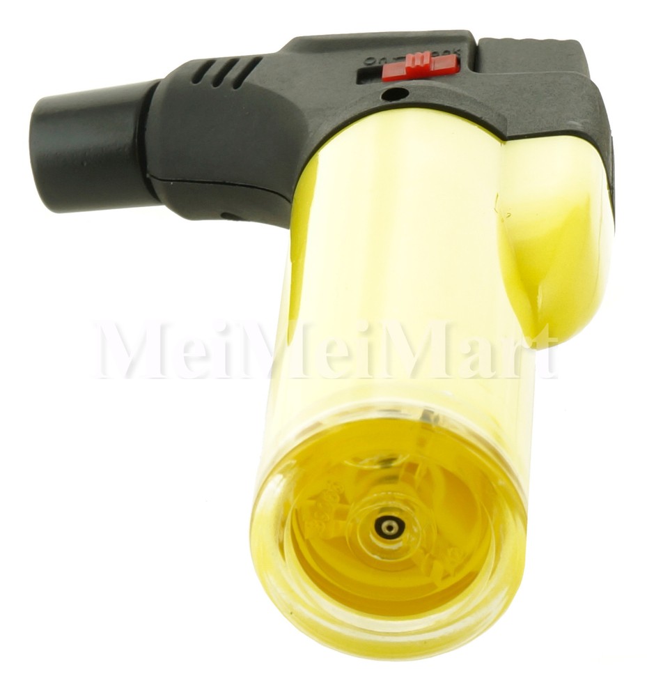 Jumbo 4" Single Jet Flame Torch Lighter Refillable Lockable Windproof Neon Color