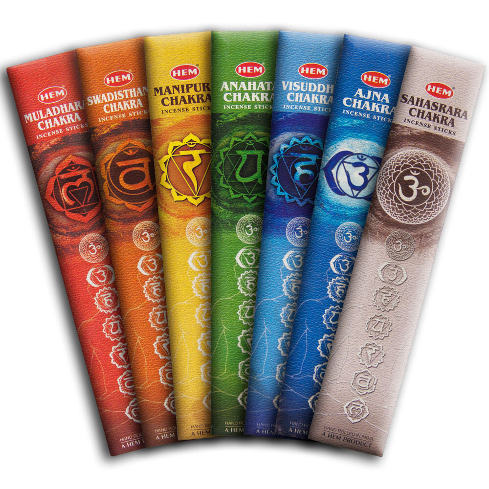 Seven Chakras Incense Sticks! A scent for each Chakra!