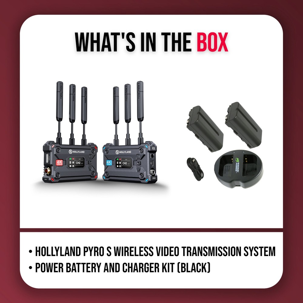 Hollyland Pyro S Wireless Video Transmission System Bundle