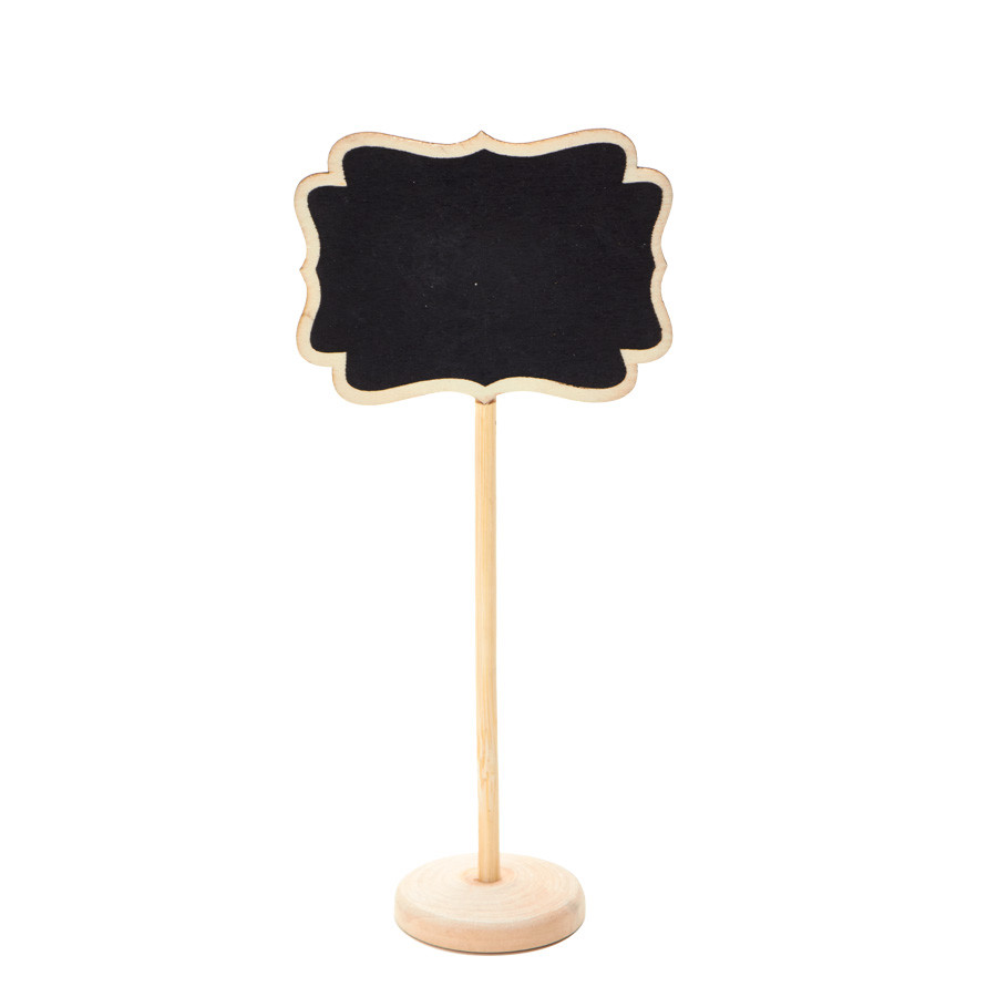 12-PACK MINI WOODEN CHALKBOARD BLACKBOARD MESSAGE BOARD WITH STAND