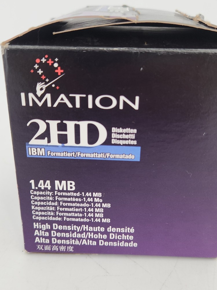 Imation 2HD 1.44 MB - IBM Format - 3.5” Diskettes - 25 Pack - New!