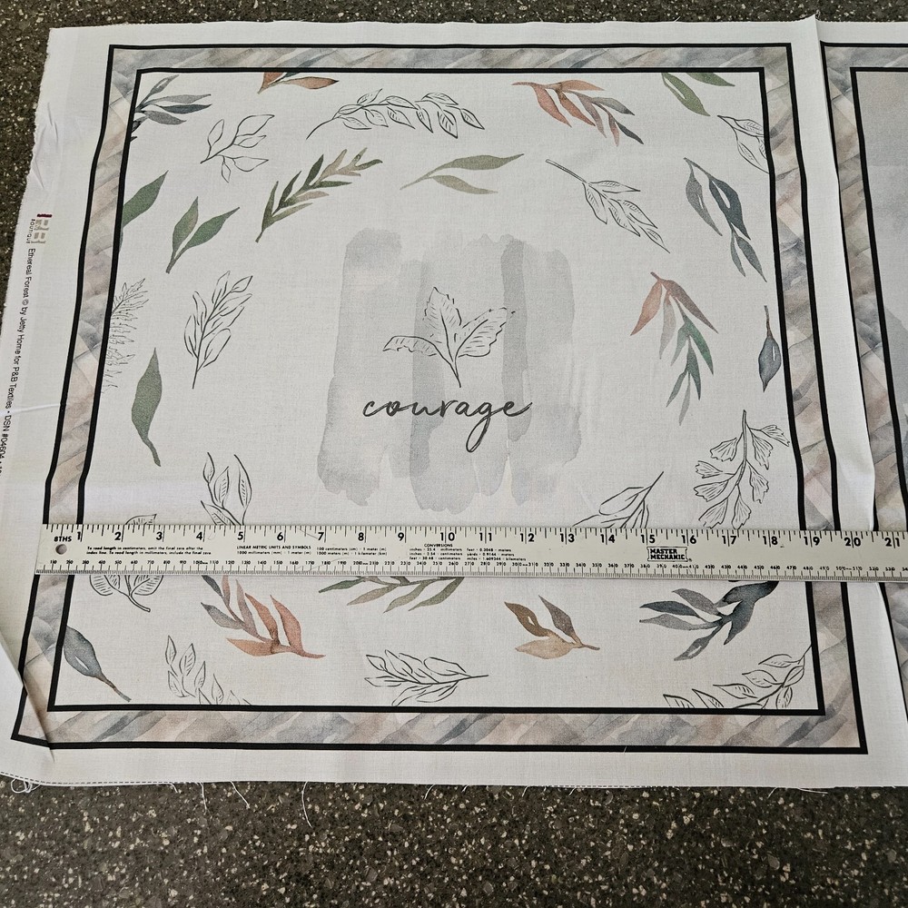 Ethereal Forest Panel 21x42 Jetty Home P&B Textiles Tree Leaf Courage