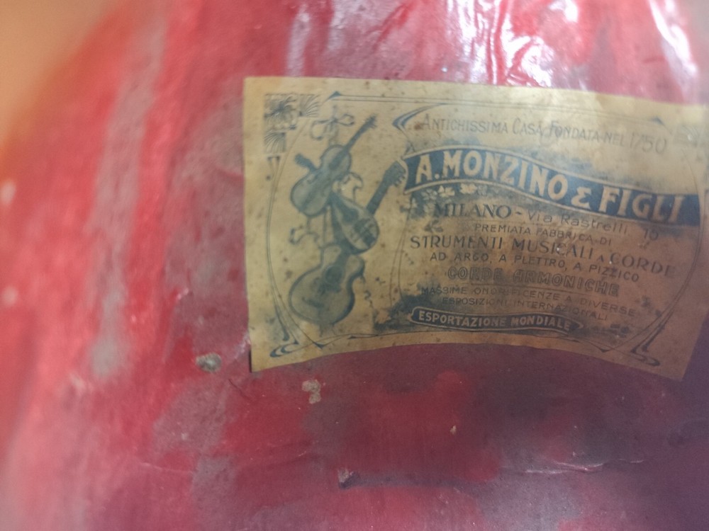 Mandolin 4/4 A. Monzino E Figli 1900 Milano 曼陀林 만돌린マンドリン