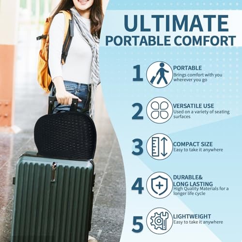 Portable 3D Breathable Seat Cushion – Foldable, Soft & Lightweight for