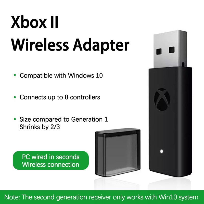 Microsoft Xbox One Wireless Adapter for Windows -MODEL 1790 (color box)