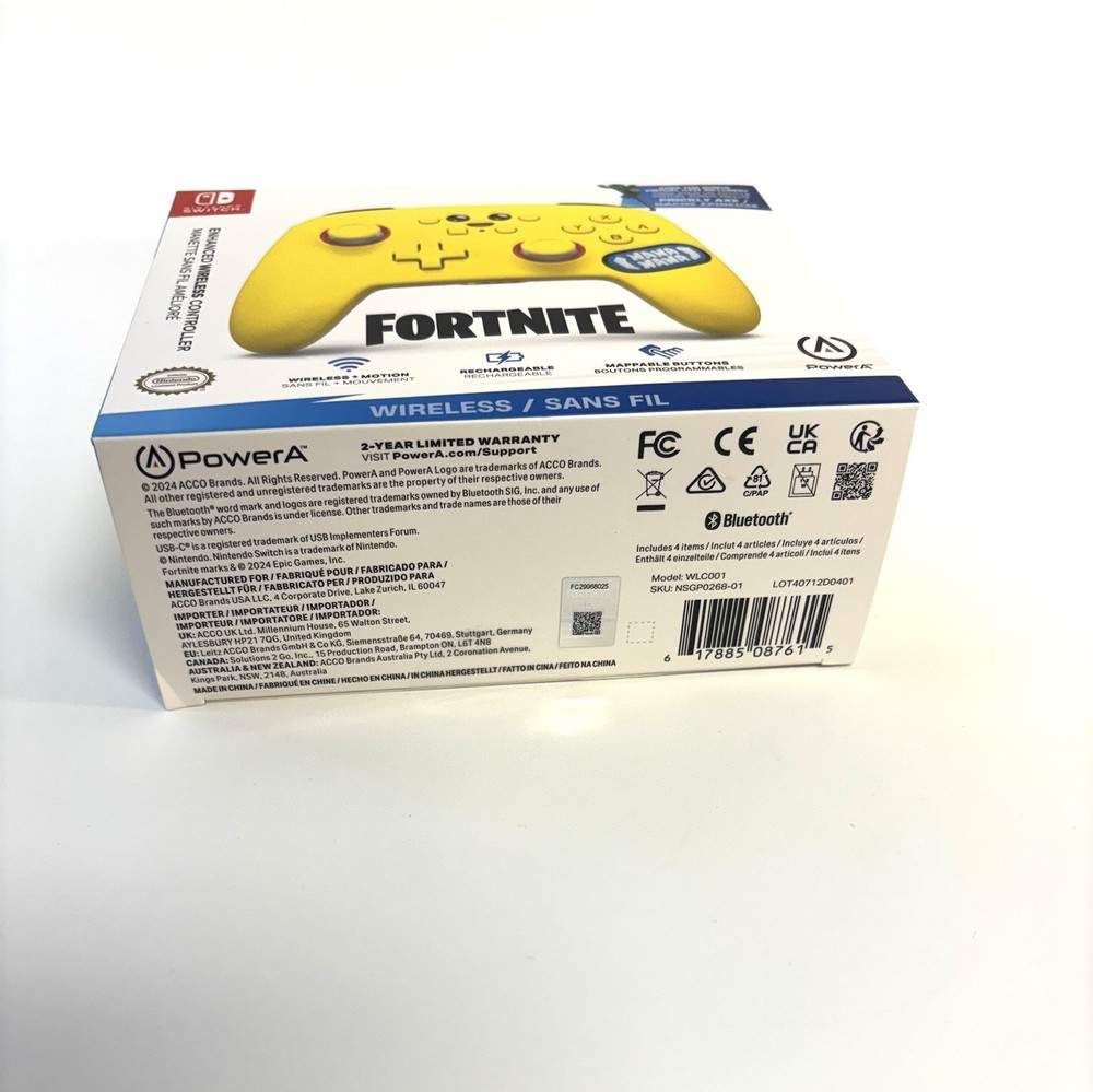 Fortnite Nintendo Switch Bundle Controller Case & Wired Earbuds PowerA NEW