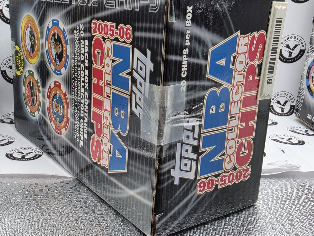 2005-06 TOPPS CHIPS SEALED BLASTER BOX - 20 CHIPS - VERY RARE - KOBE - LEBRON??