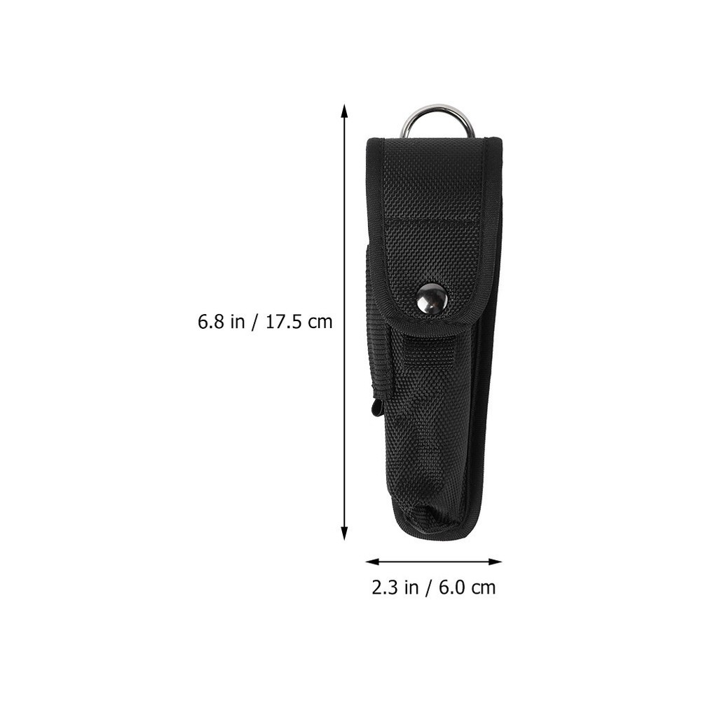 2 Pcs Flashlight Pouch Holder Multi-functional Waist Pack Nylon Bag