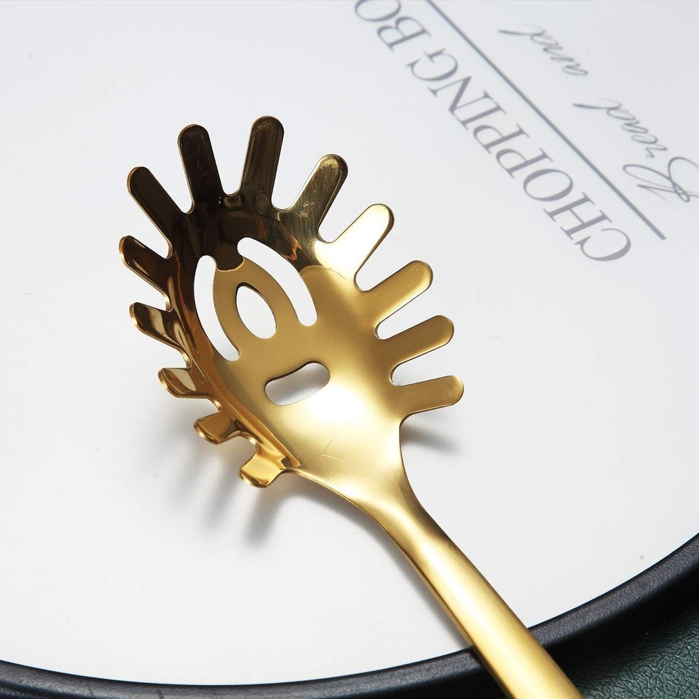 Gold Spaghetti Spoon, Berglander Pasta Server With K.Pasta Server,
