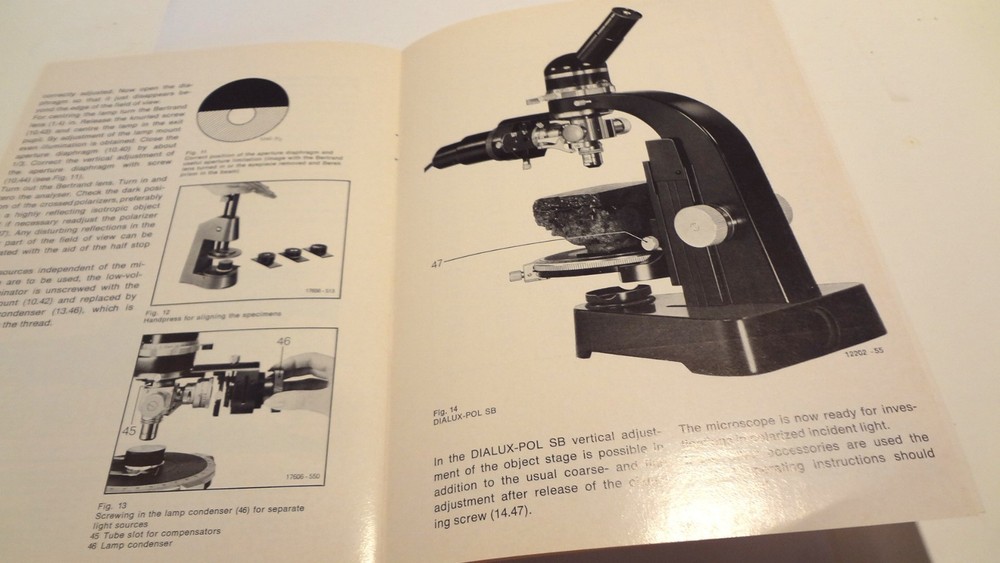 LEITZ DIALUX-POL ORIGINAL INSTRUCTION MANUAL **MINT CONDITION**